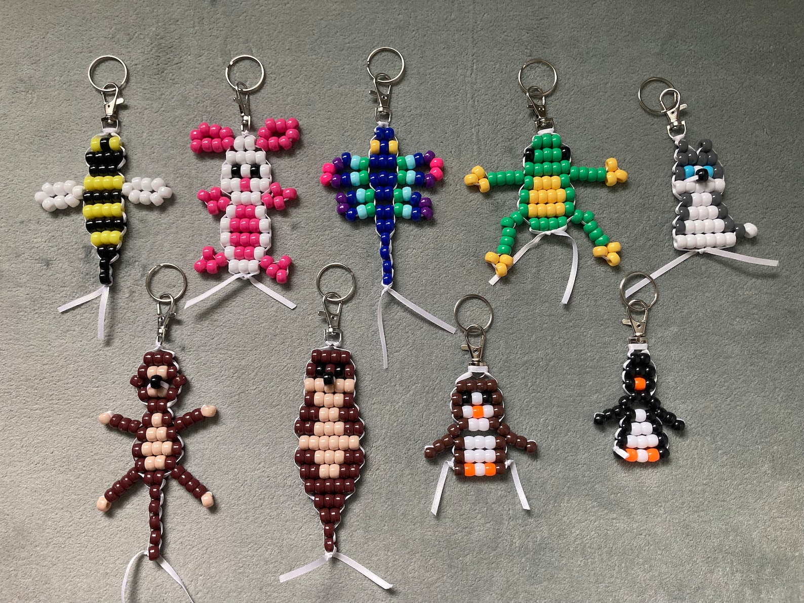 Bead Animal Keychain - Etsy