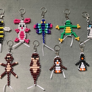 Bead Animal Keychains 