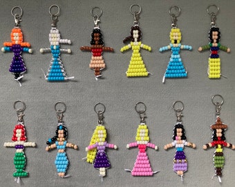 Prinses kralen sleutelhanger