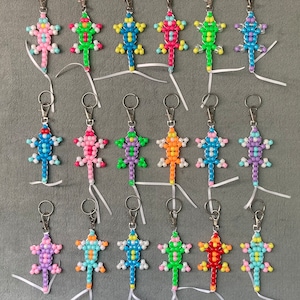 4-Farben-Eidechse Keychain