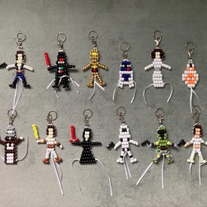 Galactic Beaded Keychain Patterns Digital Download