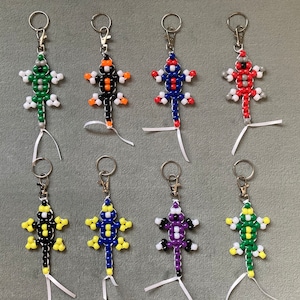 Porte-clés lézard couleurs de l&#39;équipe universitaire