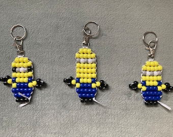 Despicable Me geïnspireerd kralen sleutelhanger