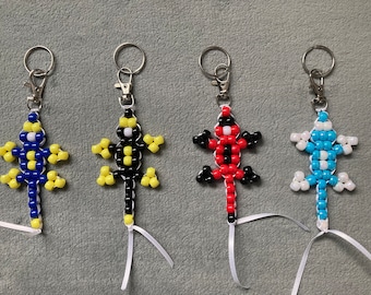 3-kleuren custom hagedis sleutelhanger