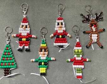 Sleutelhanger met kerstversiering