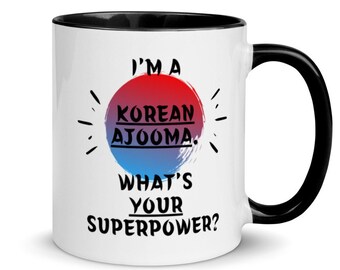 Funny Korean Ajooma Mug for Mother's Day, Birthday, Holidays