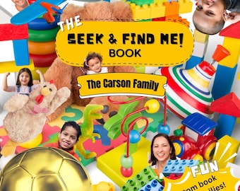 Digital Version - Up to 10 Photos - Fun Customized Seek and Find Children’s Book for Families Friends and Classrooms
