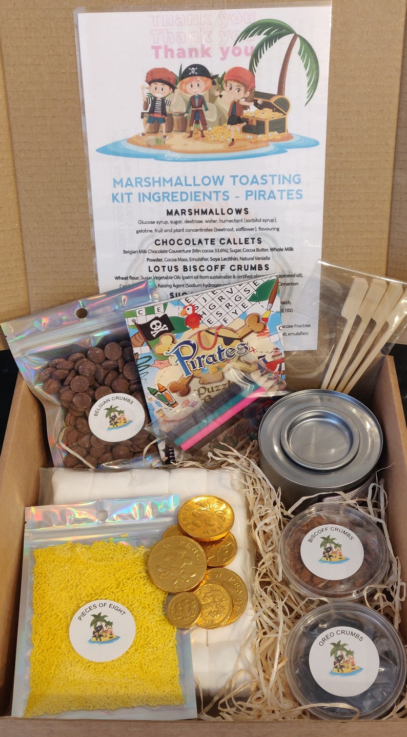 Pirate Themed Marshmallow Toasting Kit Etsy UK