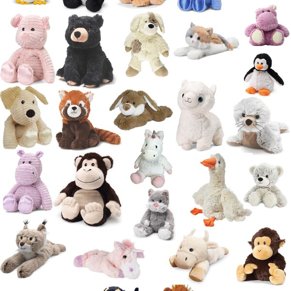 Warmies Warmable Juguetes para microondas - Juguetes de peluche terapéuticos calientes - Warmies de felpa originales de 13 pulgadas - Gran regalo de amor para niños y adultos