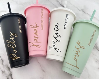 Personalised Tumbler, Personalised Cold Cup, Cold Cup, Personalised Cup, Starbucks Cup, Hen Do Cup, Bridesmaid Cup, Hen Do Favours, Bridal