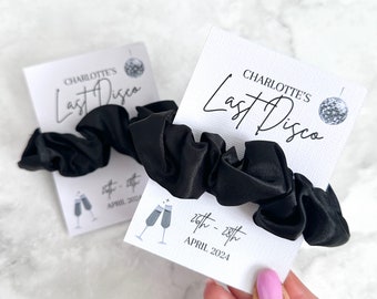 Hen Do Scrunchies, Bridal Party Favors, Last Disco Theme