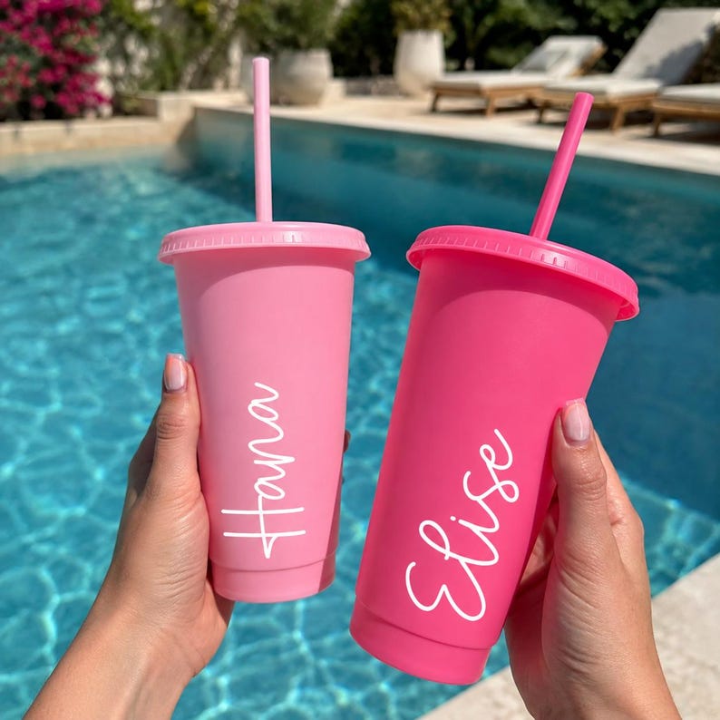 Personalised Hen Party Tumbler | Custom Bridesmaid Gift Cup With Straw image 4