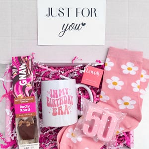 50th Birthday Gift Box for Her, Spa Pamper Hamper