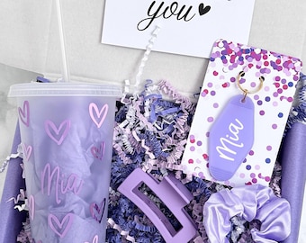 Personalised Birthday Gift Box for Her | Custom Cold Cup | Teen Girl Gift