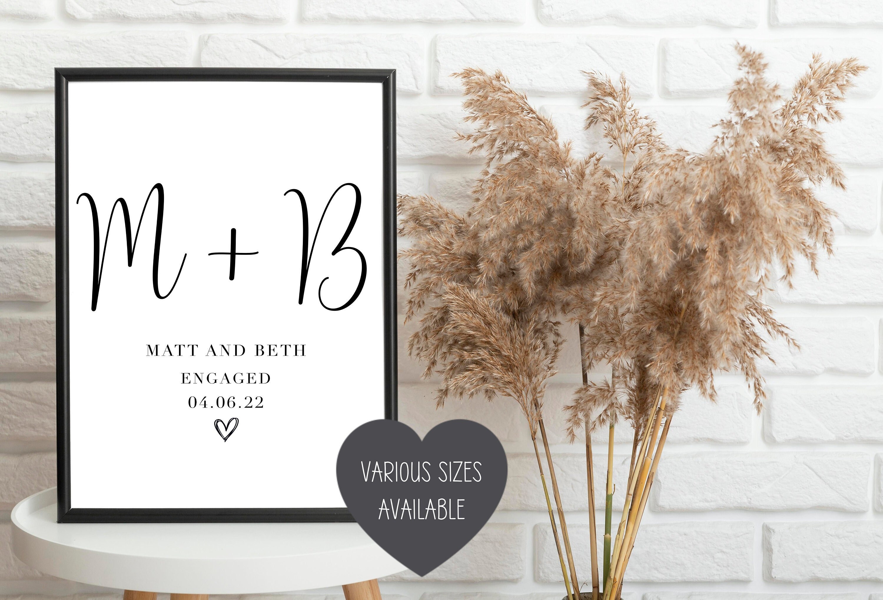 Cadeau de fiançailles Cadeau de fiançailles pour couples Etsy France