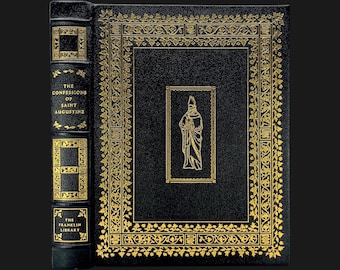 Sankt Augustinus bekännelser | Franklin Library, helt läder | Teologisk gåva