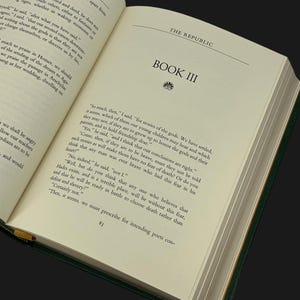 Republiken | Platon | Franklin Library Helläder | Filosofisk Gåva bild 7