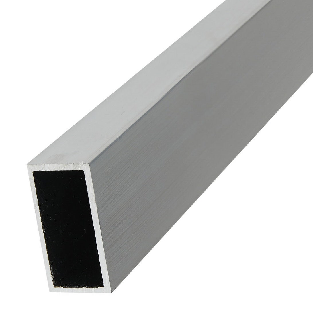 Aluminium rectangular tube, aluminium hollow profile, aluminium profile, aluminium tube 50 x 15 mm to 50 x 40 mm