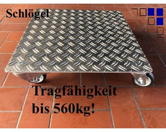 Lourd rouleaux de plantes AluGrip-SV560 à 560kg indoor outdoor Alu