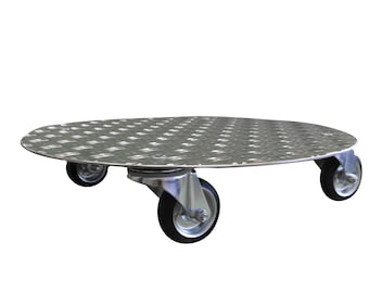 Rullo per piante per carichi pesanti AluGrip-SR560 fino a 560 kg in alluminio per interni ed esterni