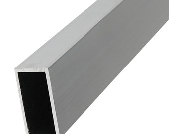 Aluminium rectangular tube, aluminium hollow profile, aluminium profile, aluminium tube 80 x 20 to 90 x 40 mm