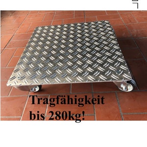 Pflanzenroller AluGrip-V280 bis 280kg Blumenroller Untersetzer Indoor Outdoor