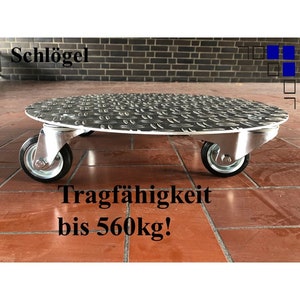 Heavy-duty plant trolley AluGrip-SR560 up to 560kg Indoor Outdoor Alu image 2