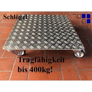 Schwerlast Pflanzenroller AluGrip-SV400 bis 400kg Indoor Outdoor Alu Bild 1