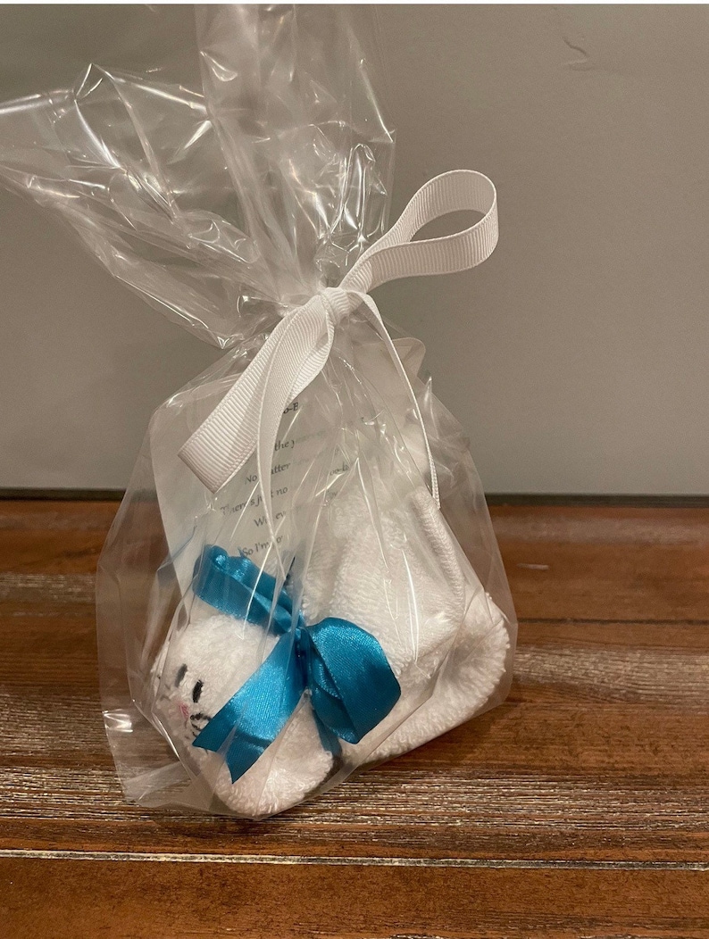 Personalized Booboo Bunny Embroidered Washcloth With Etsy