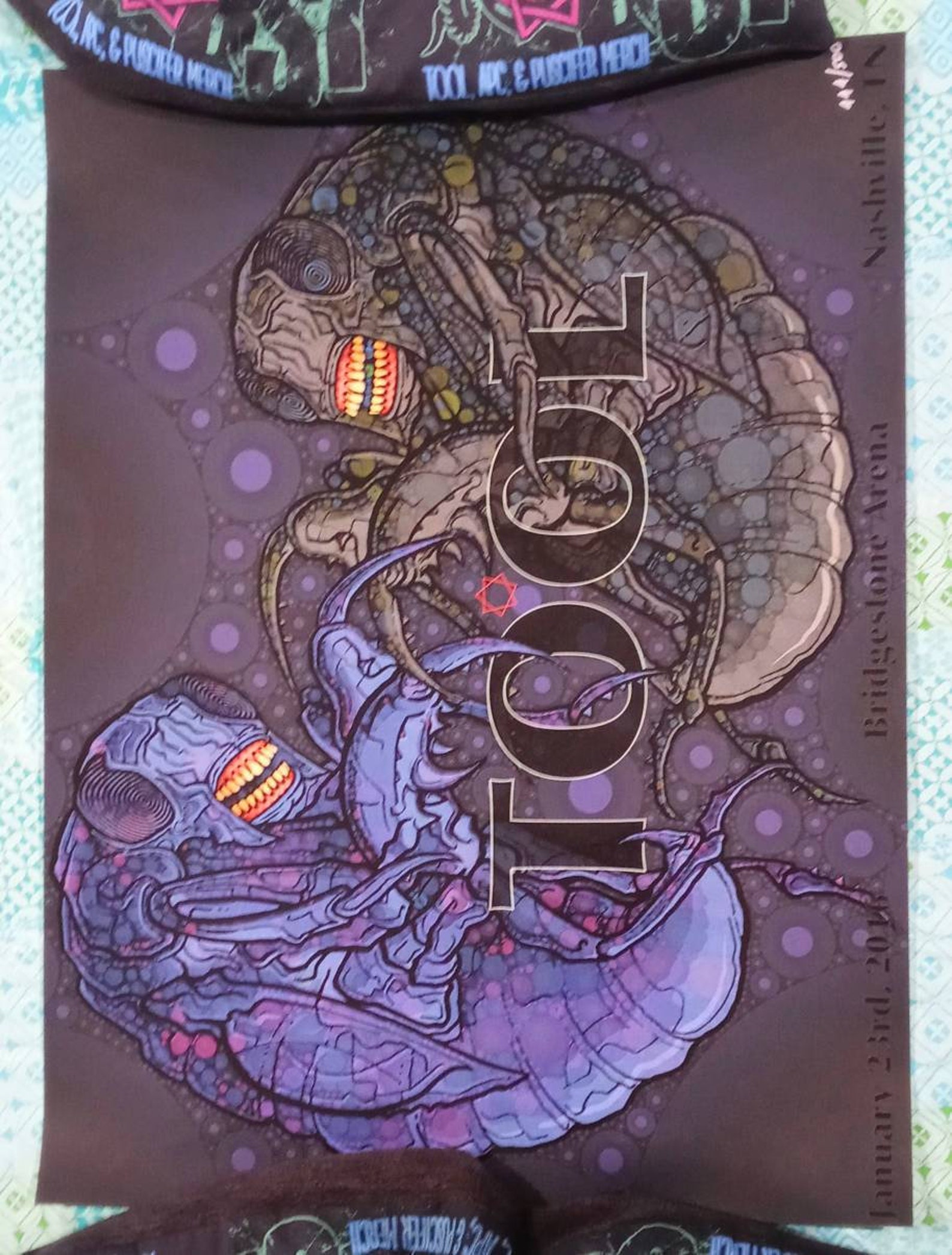Tool band official tour poster nashville 2016 Etsy