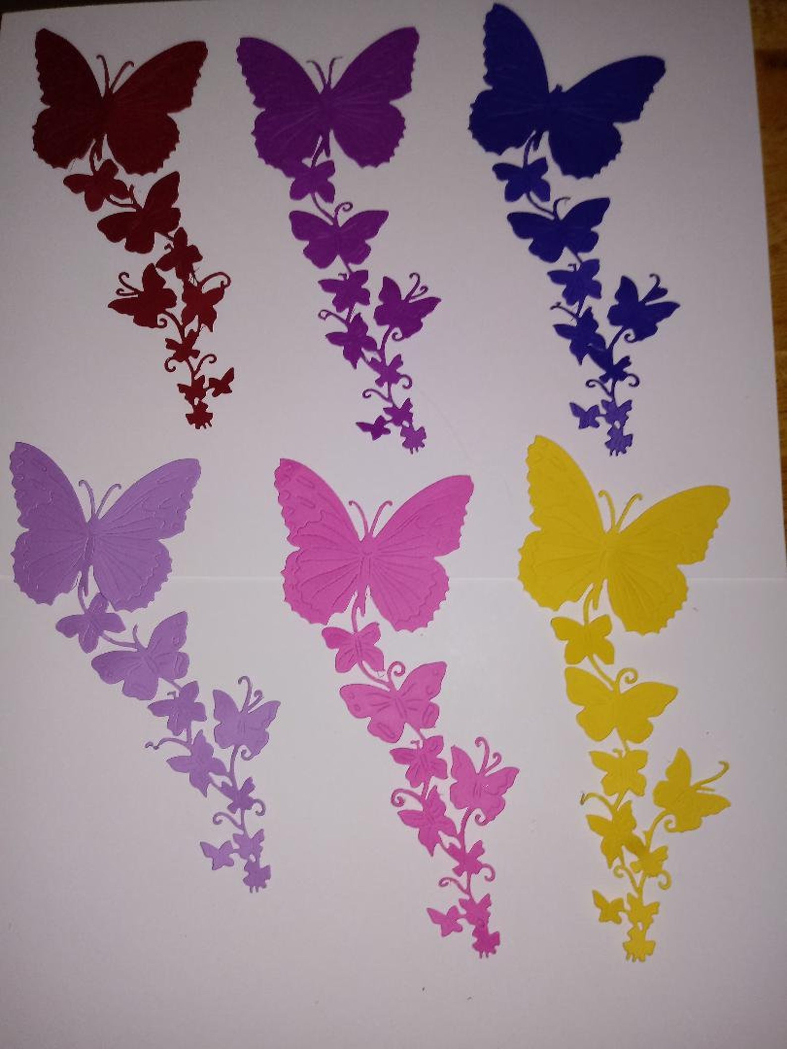 Cascading Butterfly Die Cuts | Etsy