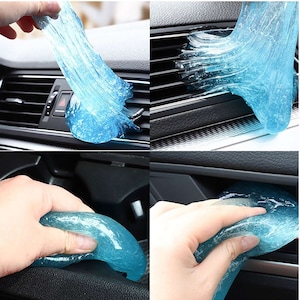 TICARVE Cleaning Gel Car Putty Slime for Detailing Putty Detail Tools Car  Interior Cleaner Automotive Cleaning Kits Keyboard Cleaner Blue Rose (2Pack)