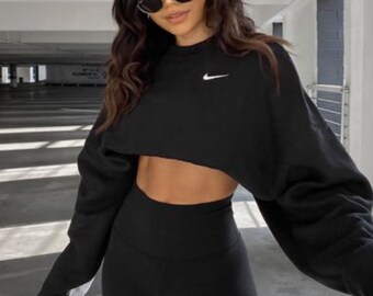 vintage cropped nike sweatshirt