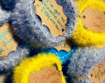 The Best Damn Scrubbies! 3-pack, Handmade, Eco-friendly