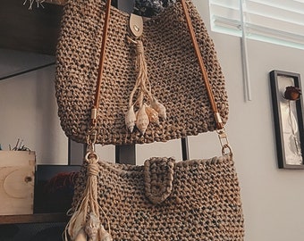 Purses made from grocery bags