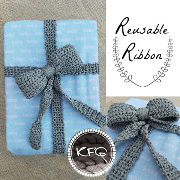 Crochet Pattern INSTANT PDF Download Reusable Eco-Friendly Ribbon