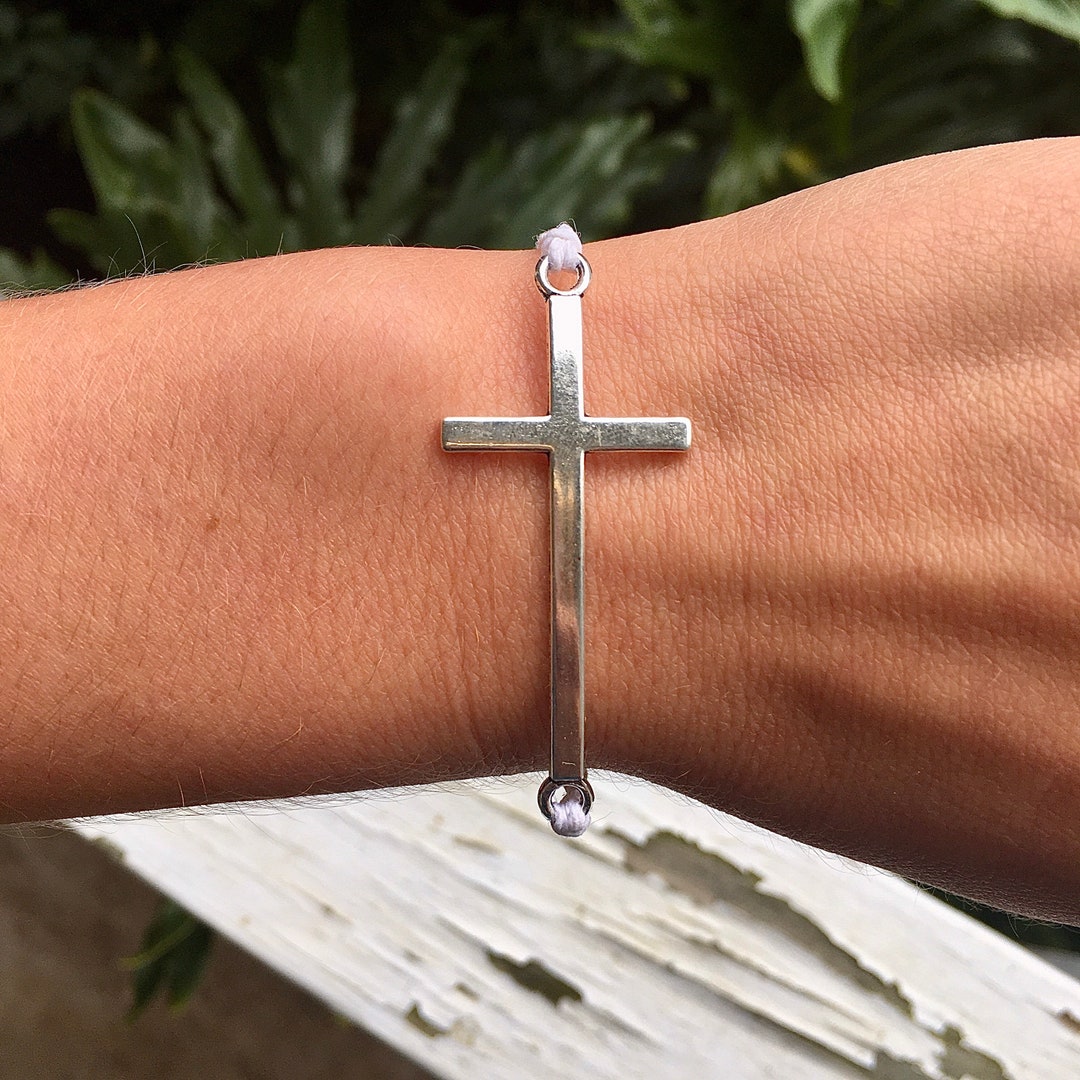 60 Colors Christian Cross Friendship Bracelet Minimalist Etsy
