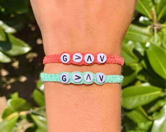 60+ Colors God Is Greater Than The Highs And Lows Bracelet - God Is Greater bracelets - Christian friendship bracelets
