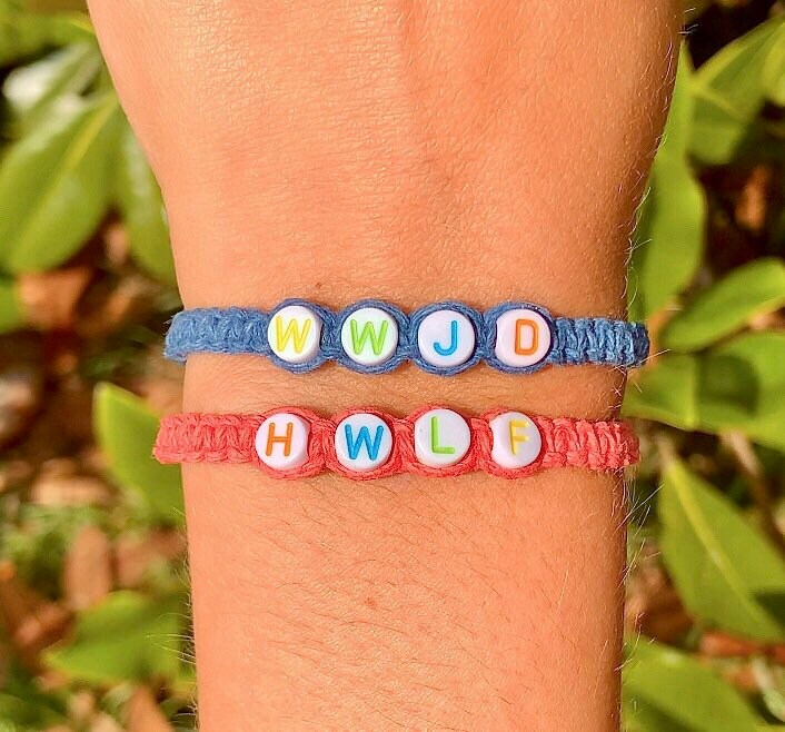 Hwlf and Wwjd Bracelets - Etsy Australia