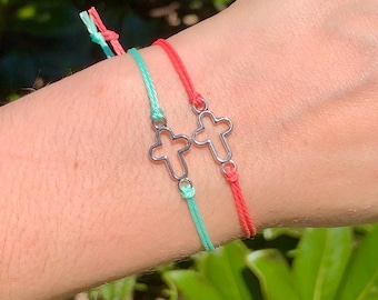 40+ Colors Waterproof Christian Cross Bracelets  lChristian Bracelets | cross bracelets |Christian Cross Jewelry |Christian Gift