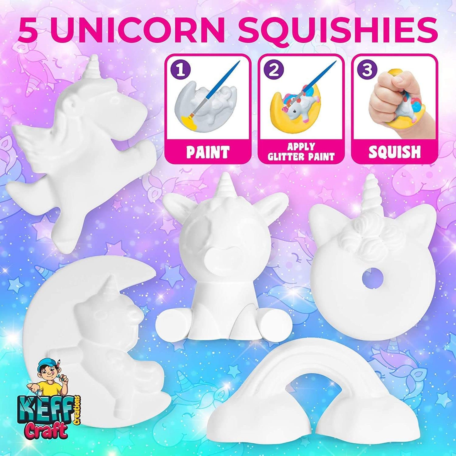 KEFF Creations Paint Your own Squishy Squishies Painting Kit Etsy