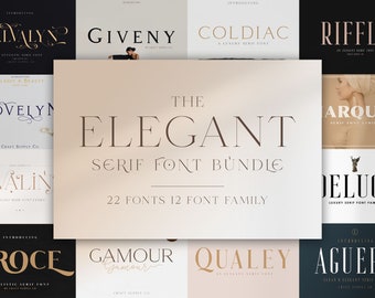 Elegante Serifen Schriftarten - Cricut Schriftart, Silhouette Schriftart, Canva Schriftart, Boho Chic Schriftart, Procreate Schriftart, elegante Schriftart, Schriftart für Cricut Schöpfer