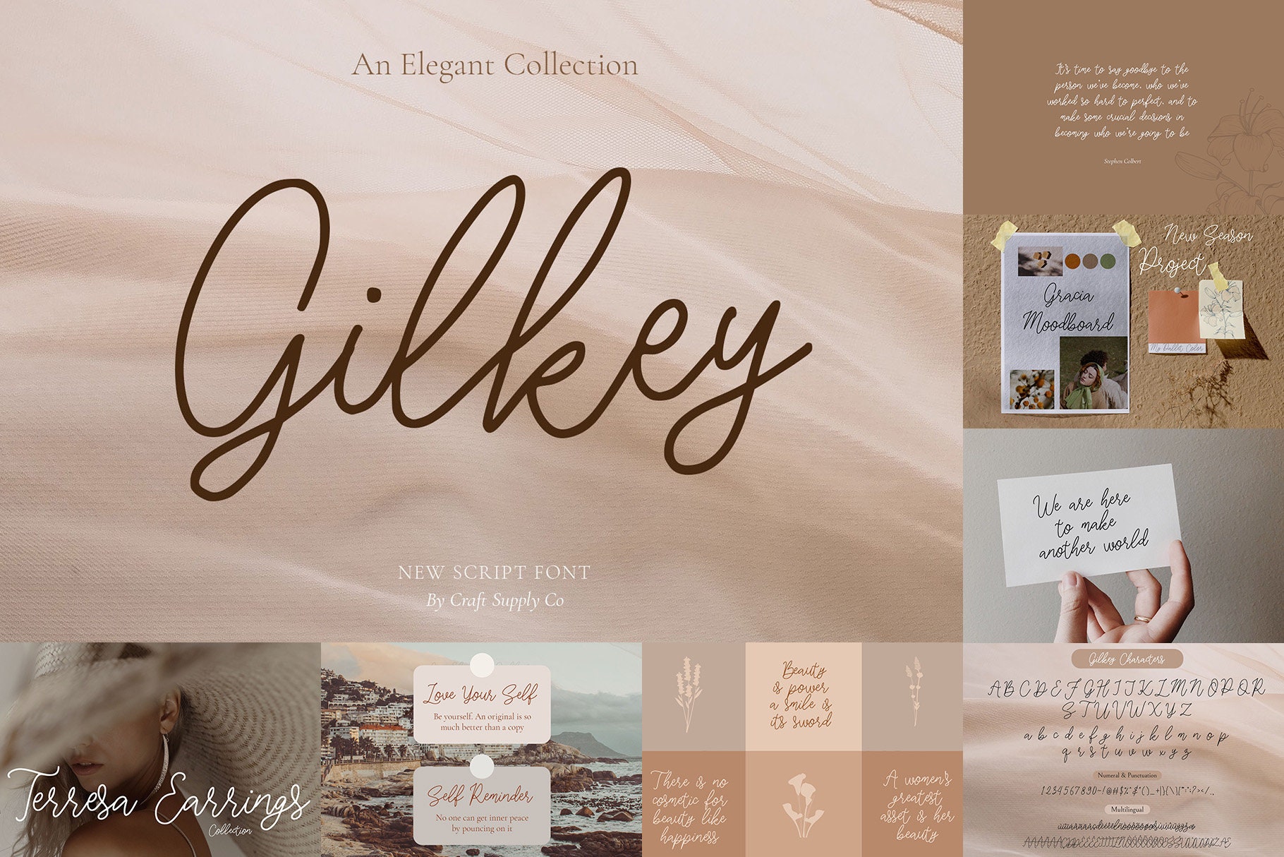 Lovely Script Font Bundle - Cricut Font, Silhouette Font, Canva Font ...