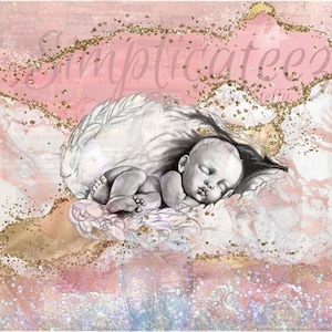 Pregnancy loss infant angel png digital design