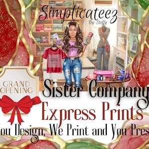 Custom Ready to Press Sublimation Transfers (for svg, pdf, png & jpeg files), Heat Press Transfers, Tumbler Sublimation Prints
