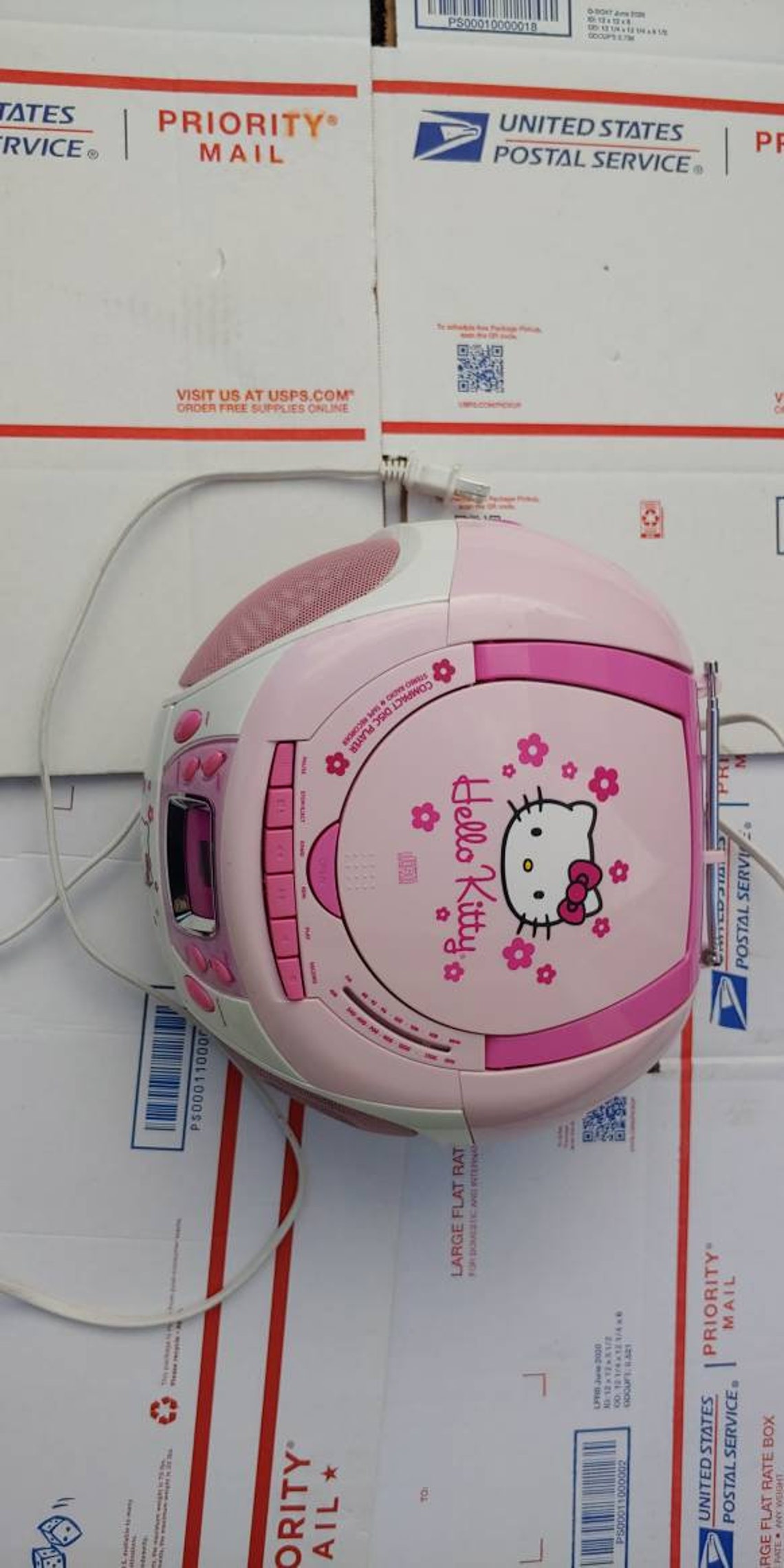 Hello Kitty CD Radio Audio Cassette Player works great Etsy