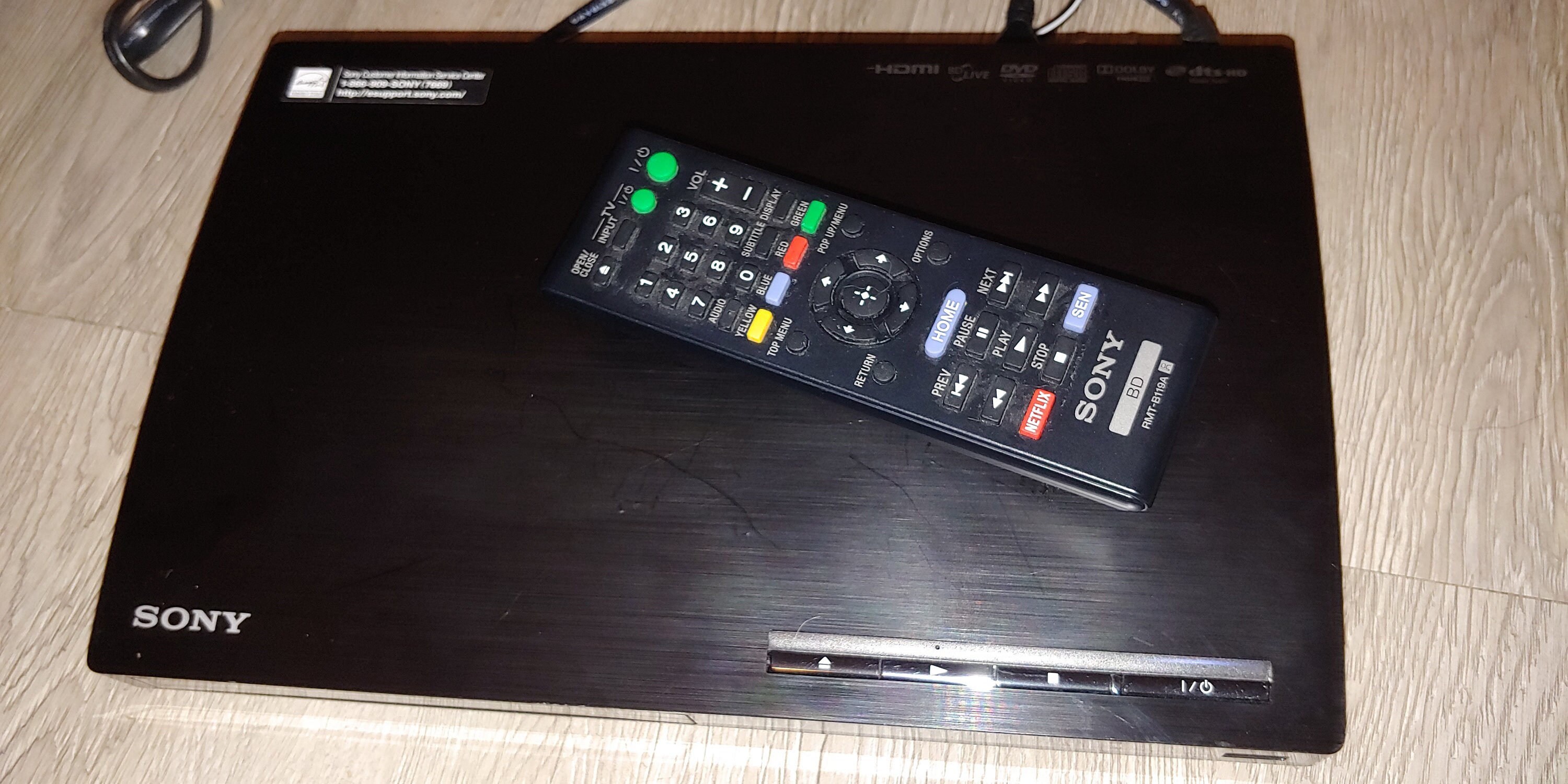 Sony Bluray Player Model BDPS185 with original Remote Etsy