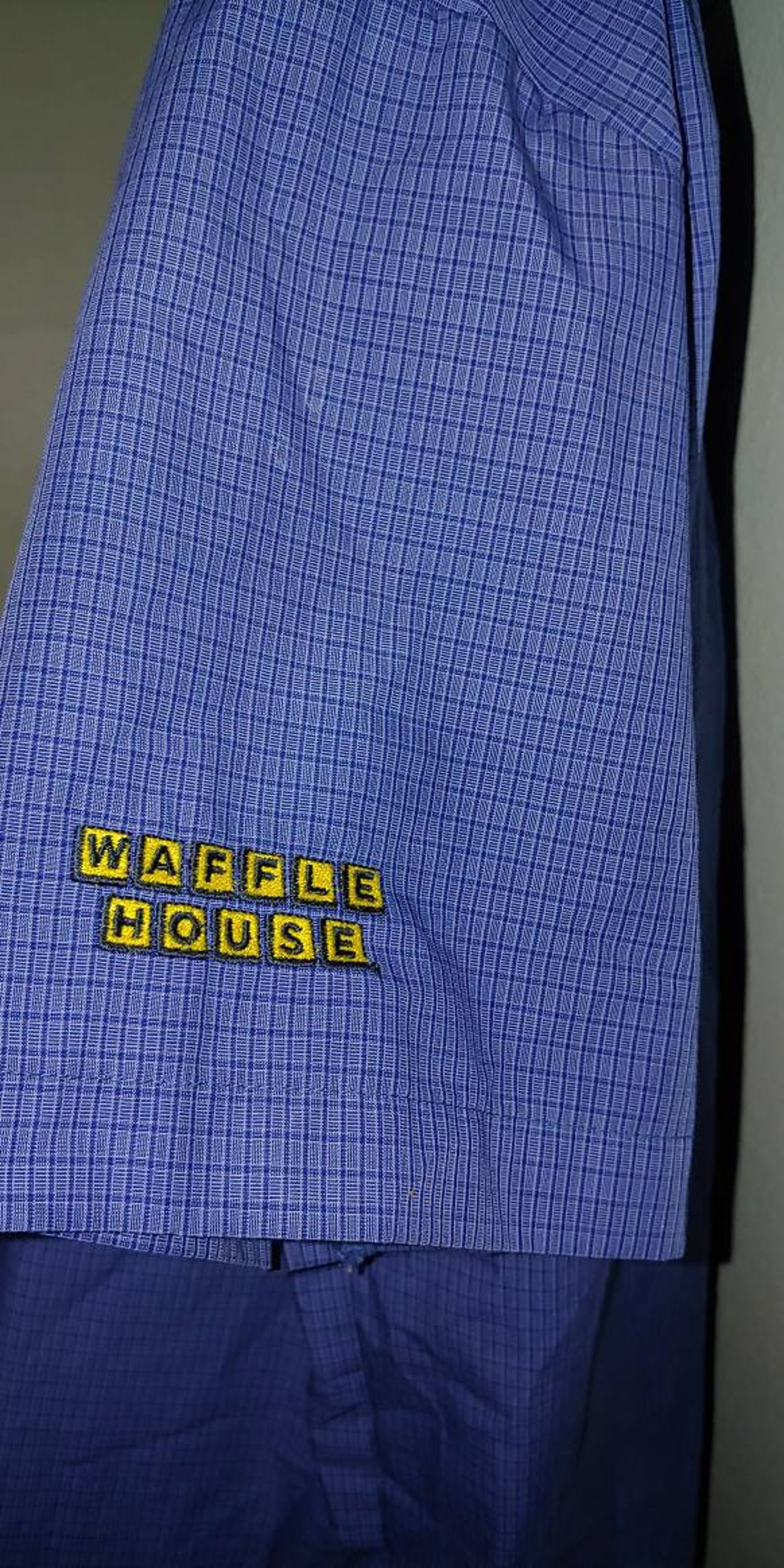 Waffle House Employee Uniform Blue with Stripes Unisex Dress Etsy