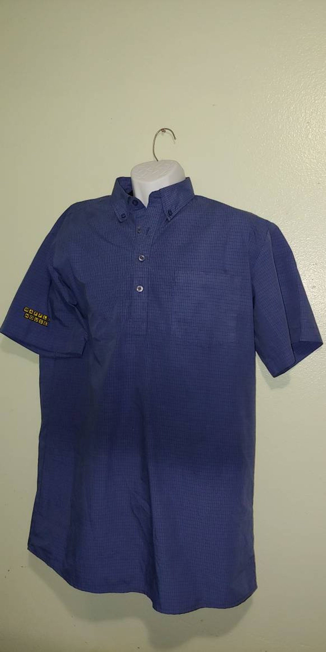 Waffle House Employee Uniform Blue with Stripes Unisex Dress Etsy