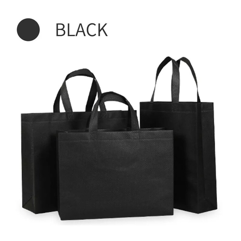 Customize Logo Handle Bag Fabric Laminated Tote Bags Non Woven Bag for